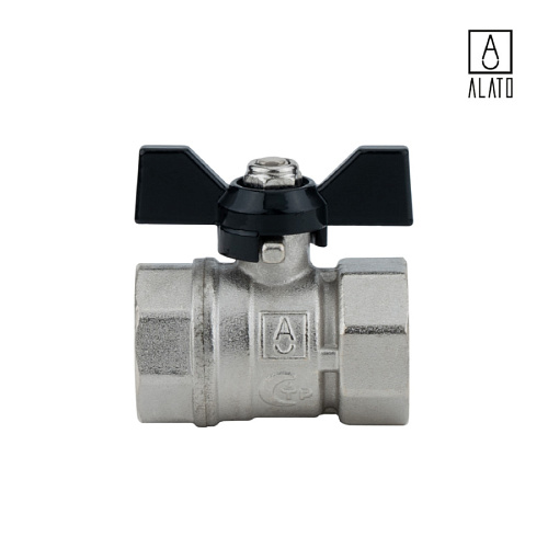 Кран шаровой, неполнопроходной, ВР/ВР, ручка бабочка 0201-2525, 1&amp;quot; x 1&amp;quot;