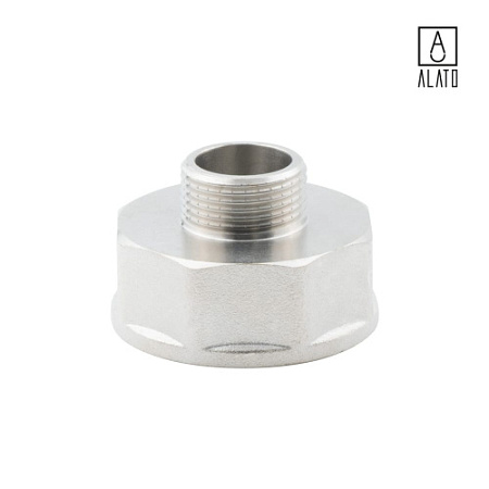 Переходник ВР-НР, никелированный, 0105-4020, 1 1/2" х 3/4"