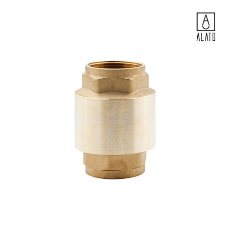 Клапан обратный ВР-ВР, пружинный, с латунным седлом 0141-4040, 1 1/2"  