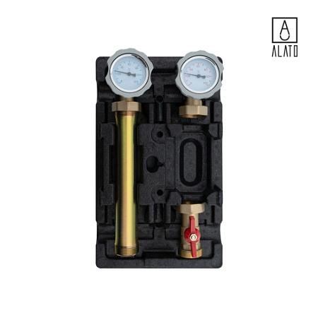 Насосная группа с прямым контуром 1" без насоса в теплоизоляции, 0908-2525,  1"