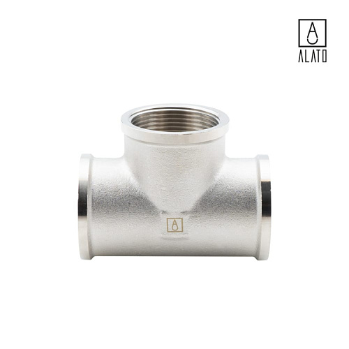 Тройник ВР-ВР-ВР, никелированный, 0111-4040, 1 1/2&amp;quot;