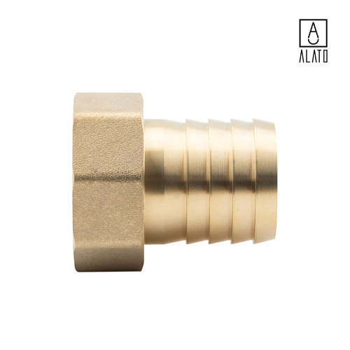 Штуцер для присоединения шланга ВР, латунный, 0129-4040, 1 1/2&amp;quot; x Φ40