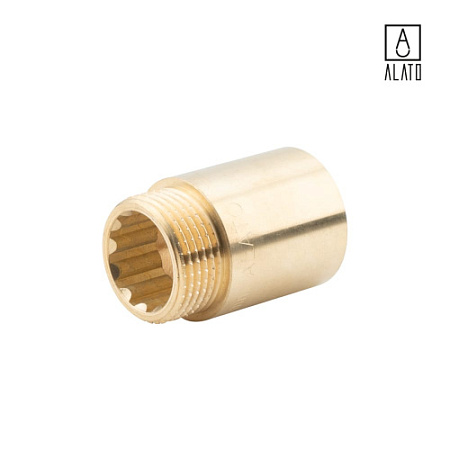 Удлинитель ВР-НР, латунный, 0124-2540, 1" х 40 мм