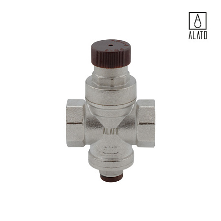 Редуктор давления с выходом для манометра, 0601-2020, 3/4", ВР/ВР