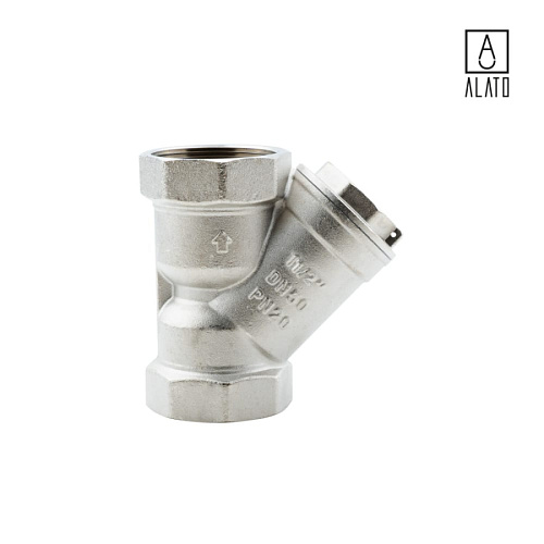 Фильтр косой ВР-ВР, сетчатый, латунный, 0140-4040, 1 1/2&amp;quot;