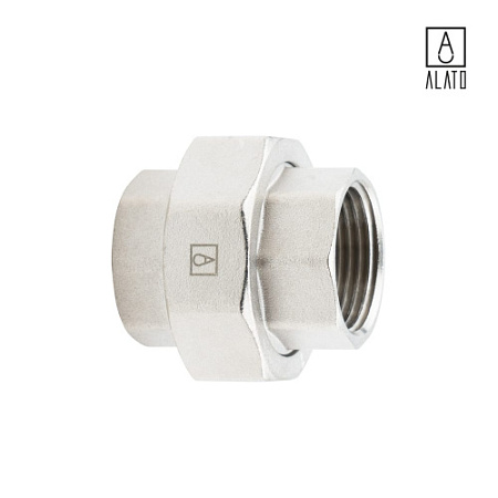 Американка прямая ВР-ВР, никелированная, 0130-2525, 1" 