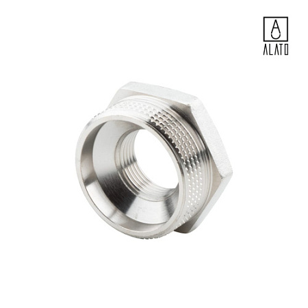 Футорка НР-ВР, никелированная, 0122-4020, 1 1/2" х 3/4"