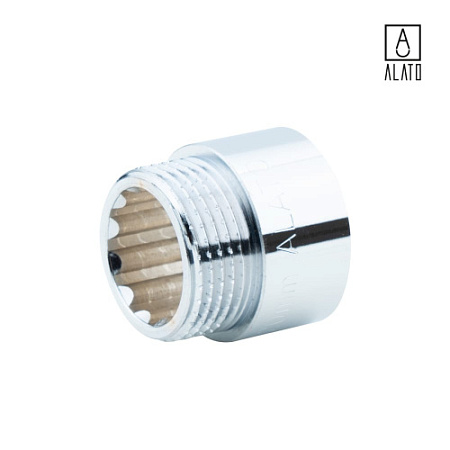 Удлинитель ВР-НР, хромированный, 0125-2520, 1" х 20 мм