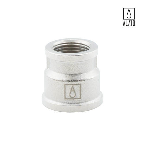 Муфта переходная ВР-ВР, никелированная 0102-1510, 1/2&amp;quot; х 3/8&amp;quot;