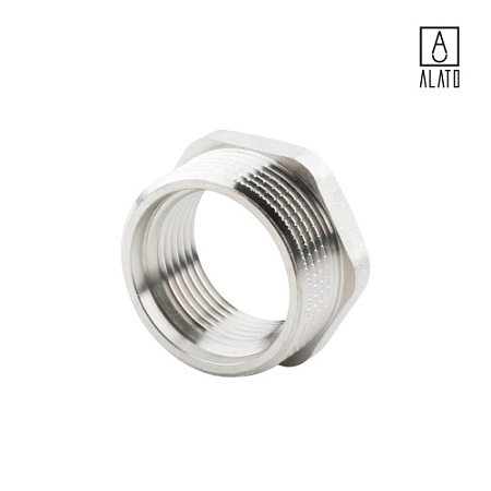 Футорка НР-ВР, никелированная, 0122-3225, 1 1/4" х 1"