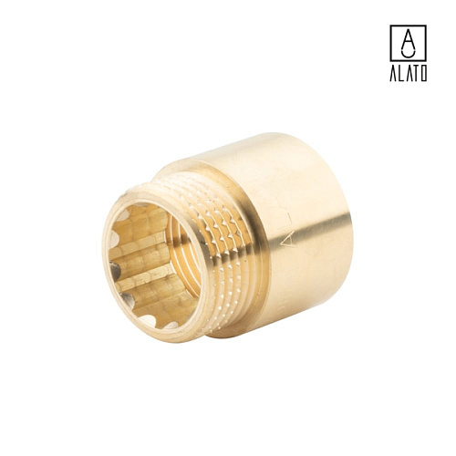 Удлинитель ВР-НР, латунный, 0124-2525, 1&amp;quot; х 25 мм