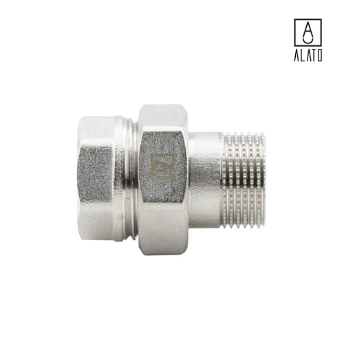 Американка прямая ВР-НР, никелированная, 0131-2020, 3/4&amp;quot; 