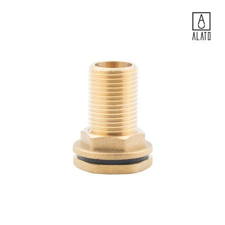 Врезка для резервуара латунная, 0138-1515, 1/2" 