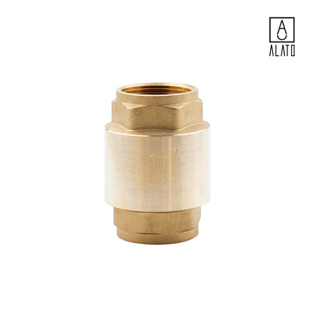 Клапан обратный ВР-ВР, пружинный, с латунным седлом 0141-2525, 1"   