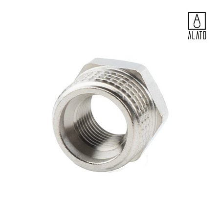 Футорка НР-ВР, никелированная, 0122-1508, 1/2" х 1/4"