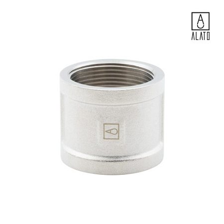 Муфта ВР-ВР, никелированная 0101-4040, 1 1/2"