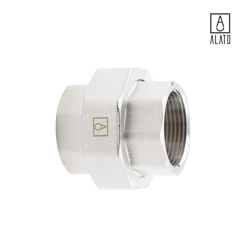 Американка прямая ВР-ВР, никелированная, 0130-3232, 1 1/4&amp;quot;