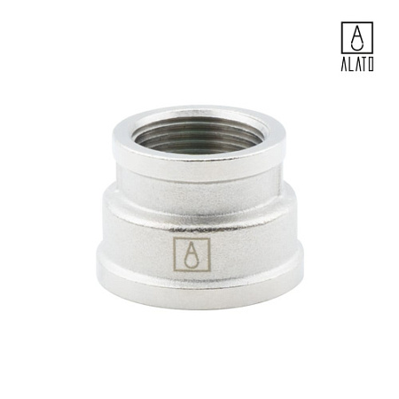 Муфта переходная ВР-ВР, никелированная 0102-2520, 1" х 3/4"