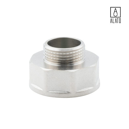 Переходник ВР-НР, никелированный, 0105-4025, 1 1/2" х 1"