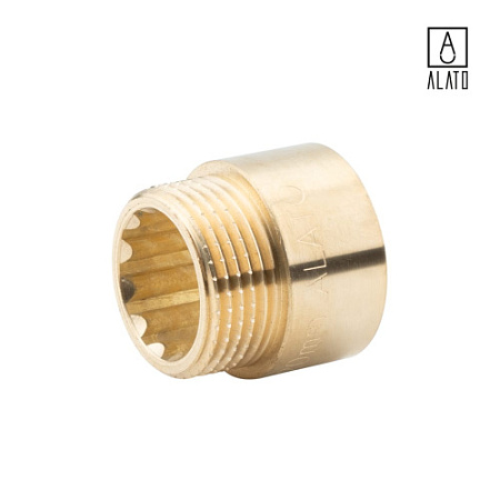 Удлинитель ВР-НР, латунный, 0124-2520, 1" х 20 мм