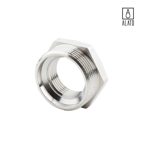 Футорка НР-ВР, никелированная, 0122-4025, 1 1/2&amp;quot; х 1&amp;quot;