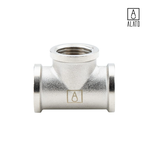 Тройник ВР-ВР-ВР, никелированный, 0111-1515, 1/2&amp;quot; 