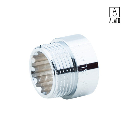 Удлинитель ВР-НР, хромированный, 0125-2515, 1" х 15 мм