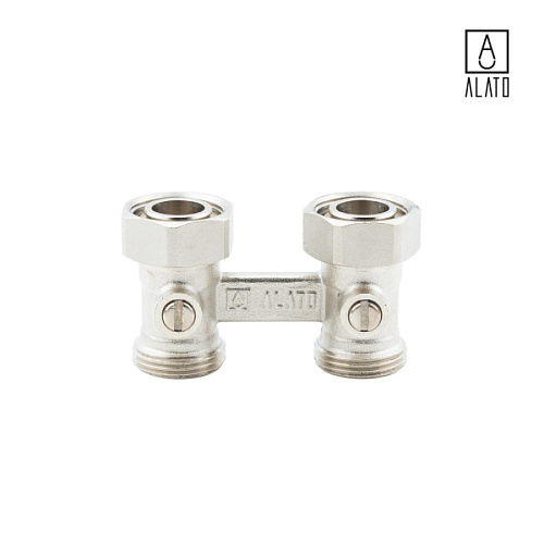 Узел нижнего подключения радиатора, Х-образный, 0414-2020, 3/4&amp;quot; х 3/4&amp;quot; EK