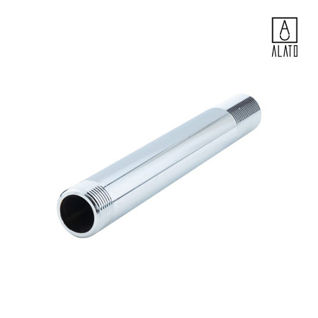 Неразъемный сгон НР-НР, хромированный, 0127-2525, 1" х 250 мм