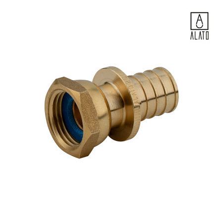 Переходник с накидной гайкой под плоское уплотнение, 1015-2015, 20 x G 1/2"