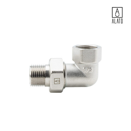 Американка угловая ВР-НР, никелированная, 0133-1515, 1/2" 