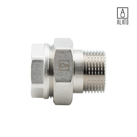 Американка прямая ВР-НР, никелированная, 0131-2525, 1" 