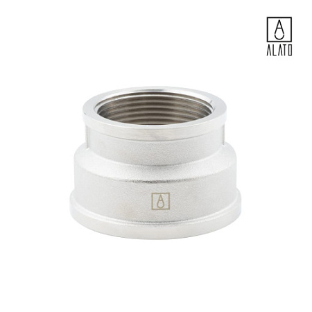 Муфта переходная ВР-ВР, никелированная 0102-5040, 2" х 1 1/2"