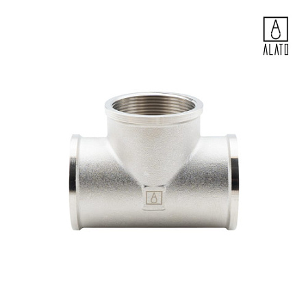 Тройник ВР-ВР-ВР, никелированный, 0111-5050, 2"