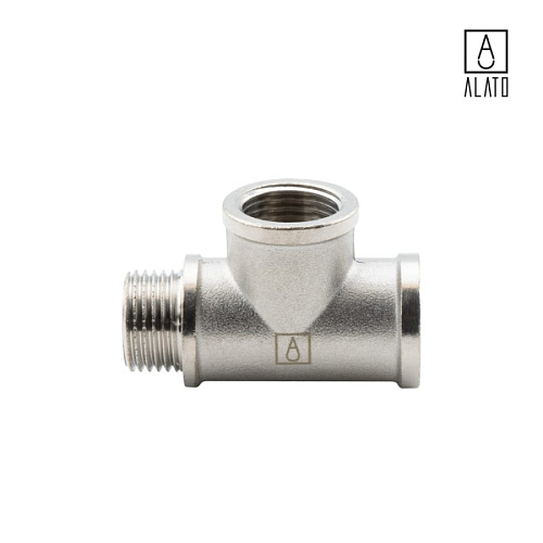 Тройник ВР-ВР-НР, никелированный, 0117-1515, 1/2&amp;quot;