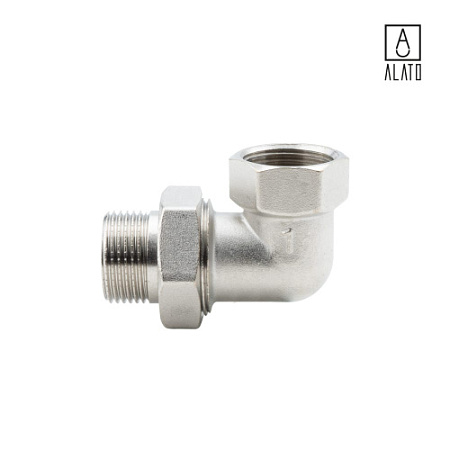 Американка угловая ВР-НР, никелированная, 0133-2525, 1" 