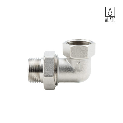 Американка угловая ВР-НР, никелированная, 0133-2525, 1&amp;quot; 