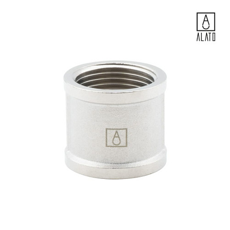 Муфта ВР-ВР, никелированная 0101-2525, 1"