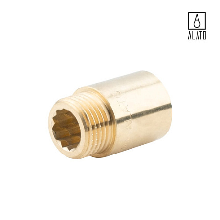 Удлинитель ВР-НР, латунный, 0124-1525, 1/2" х 25 мм