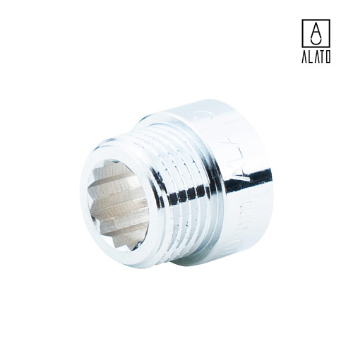 Удлинитель ВР-НР, хромированный, 0125-1510, 1/2&amp;quot; х 10 мм