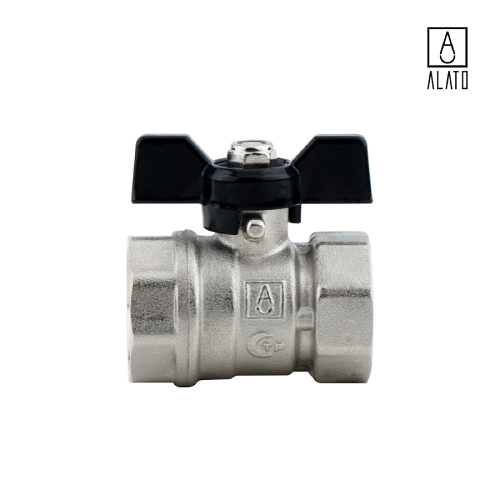 Кран шаровой, неполнопроходной, ВР/ВР, ручка бабочка 0201-1515, 1/2&amp;quot; x 1/2&amp;quot;