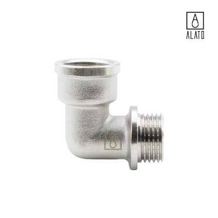 Угольник 90° ВР-НР, никелированный, 0108-1515, 1/2" 