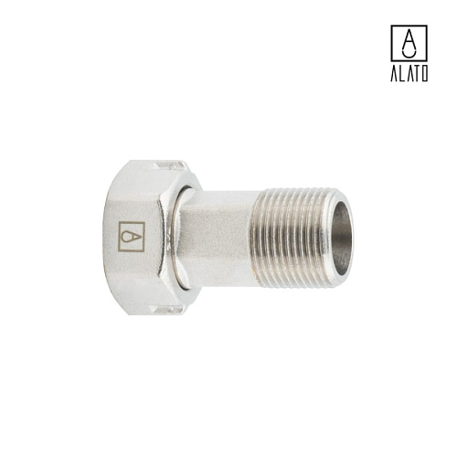 Американка с накидной гайкой НР-ВР, никелированная, 0135-2020, 3/4&amp;quot;  