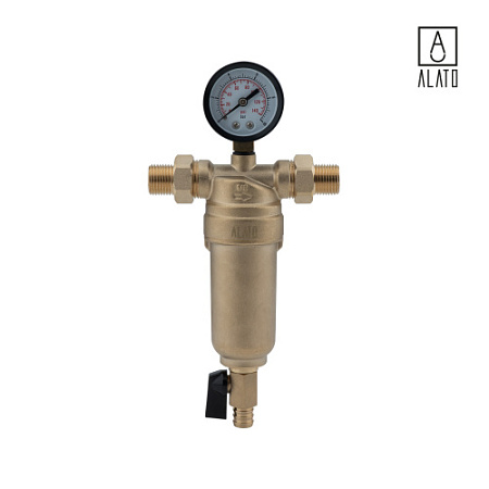 Фильтр промывной для горячей воды, 0802-1515, 1/2"