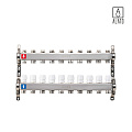 Коллектор без расходомеров ALATO 0302-0010, 1&amp;quot; x 3/4&amp;quot; x 10-вых