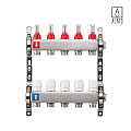 Коллектор с расходомерами ALATO 0301-0005, 1&amp;quot; x 3/4&amp;quot; x 5-вых