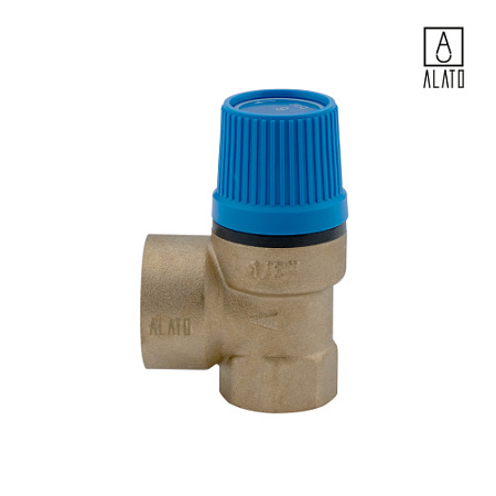 Клапан предохранительный для систем водоснабжения, 0712-0060, 1/2" x 3/4" x 6 бара