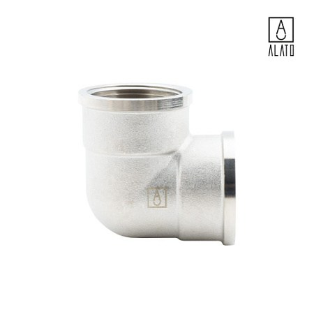 Угольник 90° ВР-ВР, никелированный, 0106-3232,  1 1/4"