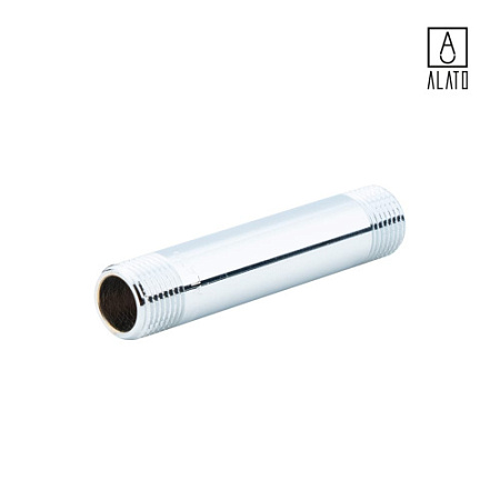 Удлинительный бочонок НР-НР, хромированный, 0126-1510, 1/2" х 100 мм
