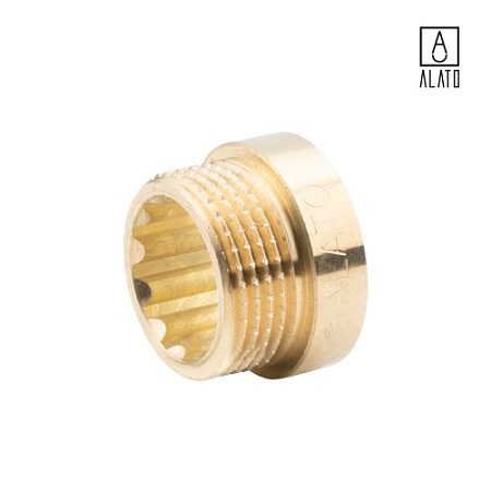 Удлинитель ВР-НР, латунный, 0124-2510, 1" х 10 мм